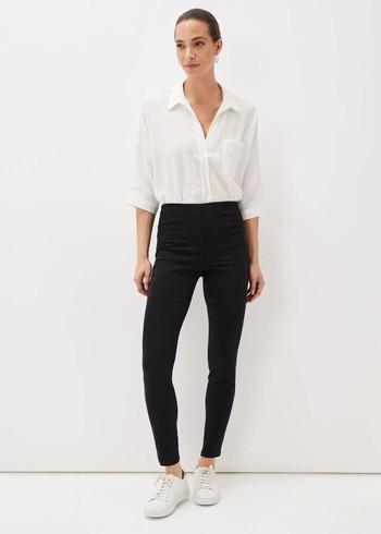 Phase Eight Amina Skinny Trousers Black USA | 0716234-TD